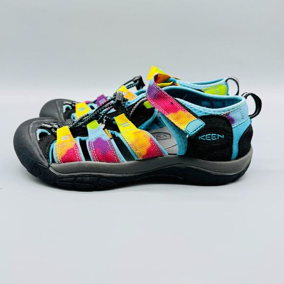 Keen Sandals Boys 5 Rainbow Tie Dye Newport H2 Hiking Outdoor Trekking Shoes - Picture 5 of 12